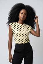 Lade das Bild in den Galerie-Viewer, TOP `Polka Dots´, citrus-braun
