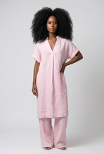Lade das Bild in den Galerie-Viewer, KLEID `Linen´, rosa

