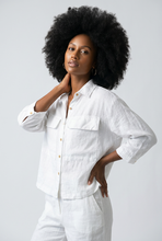 Lade das Bild in den Galerie-Viewer, BLUSE `Cool Linen´, weiß
