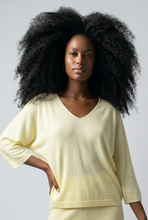 Lade das Bild in den Galerie-Viewer, PULLOVER Feinstrick Basic, citrus
