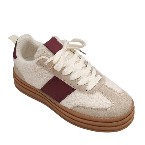 SNEAKER `Cozy´, burgundy