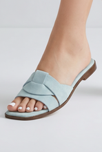 Lade das Bild in den Galerie-Viewer, PANTOLETTE `Suede´, mint
