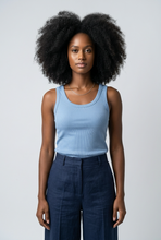 Lade das Bild in den Galerie-Viewer, TOP `Basic´ (Tanktop), blueberry
