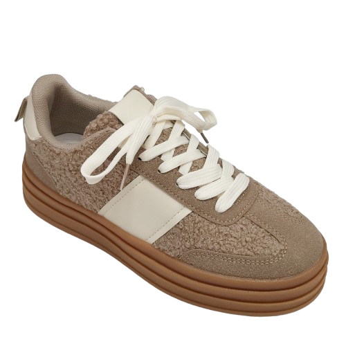 SNEAKER `Cozy´, taupe