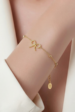 Lade das Bild in den Galerie-Viewer, ARMBAND `Cute Bow´, gold

