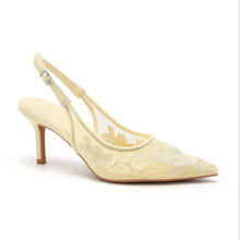Lade das Bild in den Galerie-Viewer, SLINGBACKS `Lace´, citrus
