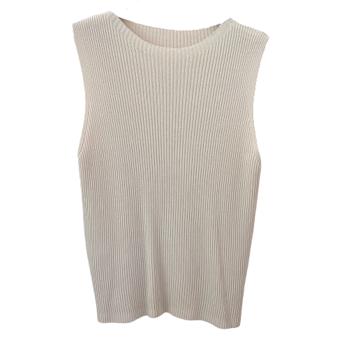 TOP `Comfy Basic´ (Feinstrick/ärmellos), crèmebeige