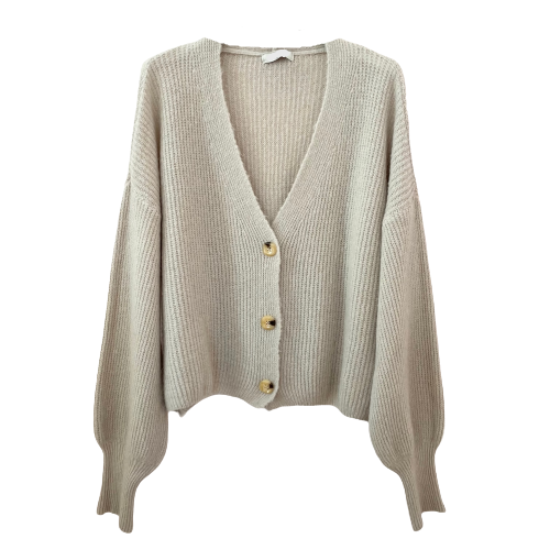 CARDIGAN So fluffy, taupe