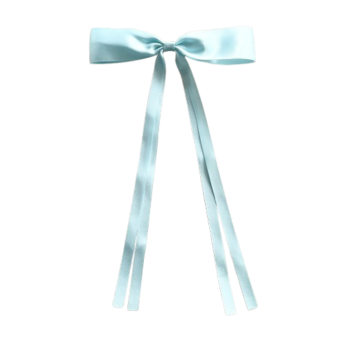 HAIRCLIP Satin Bow, bleu