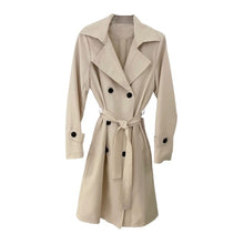Lade das Bild in den Galerie-Viewer, TRENCHCOAT `Classy It-Piece´ (Maxi), beige
