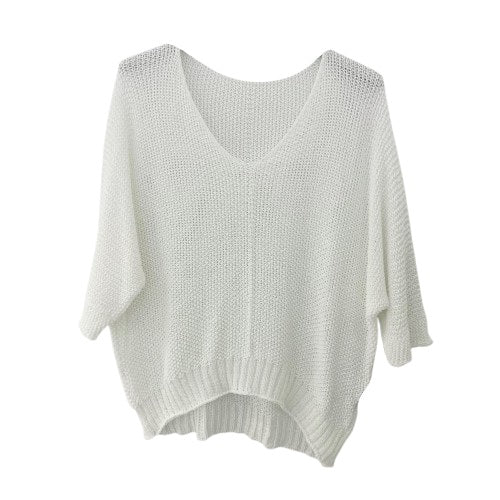 PULLOVER `Summer Basic´, weiß