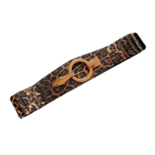 Lade das Bild in den Galerie-Viewer, GÜRTEL `Elegant Leo´, braun-schwarz
