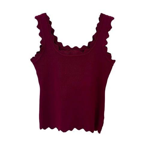 TOP `Sweet Waves´, burgundy