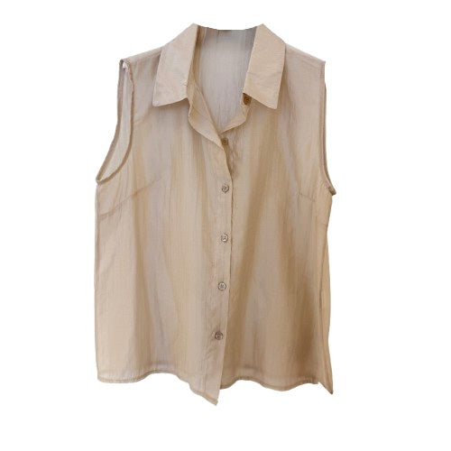 BLUSE `Superlight´ (ärmellos), beige