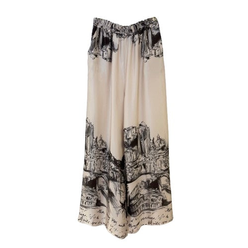 HOSE `Rome´, beige-mokka