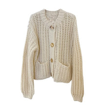 Lade das Bild in den Galerie-Viewer, CARDIGAN `Cozy Knit Piece´, crème
