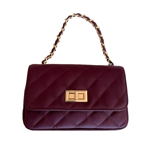 TASCHE `Parisian Chic´, burgundy