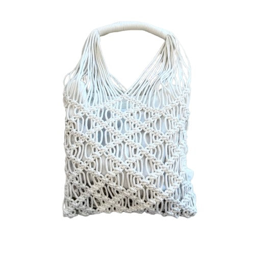TASCHE Shopper `Makramé´, crème