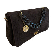 Lade das Bild in den Galerie-Viewer, TASCHE `Pattern´, dark espresso

