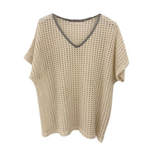Lade das Bild in den Galerie-Viewer, TOP Summer It-Piece, beige-gold
