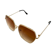 Lade das Bild in den Galerie-Viewer, SONNENBRILLE `Fashionista´, braun-gold
