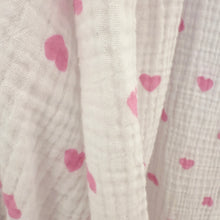 Lade das Bild in den Galerie-Viewer, BLUSE Musselin `Sweethearts´, weiß-rosa
