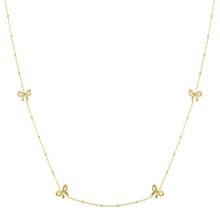 Lade das Bild in den Galerie-Viewer, KETTE `Little Bows´, gold
