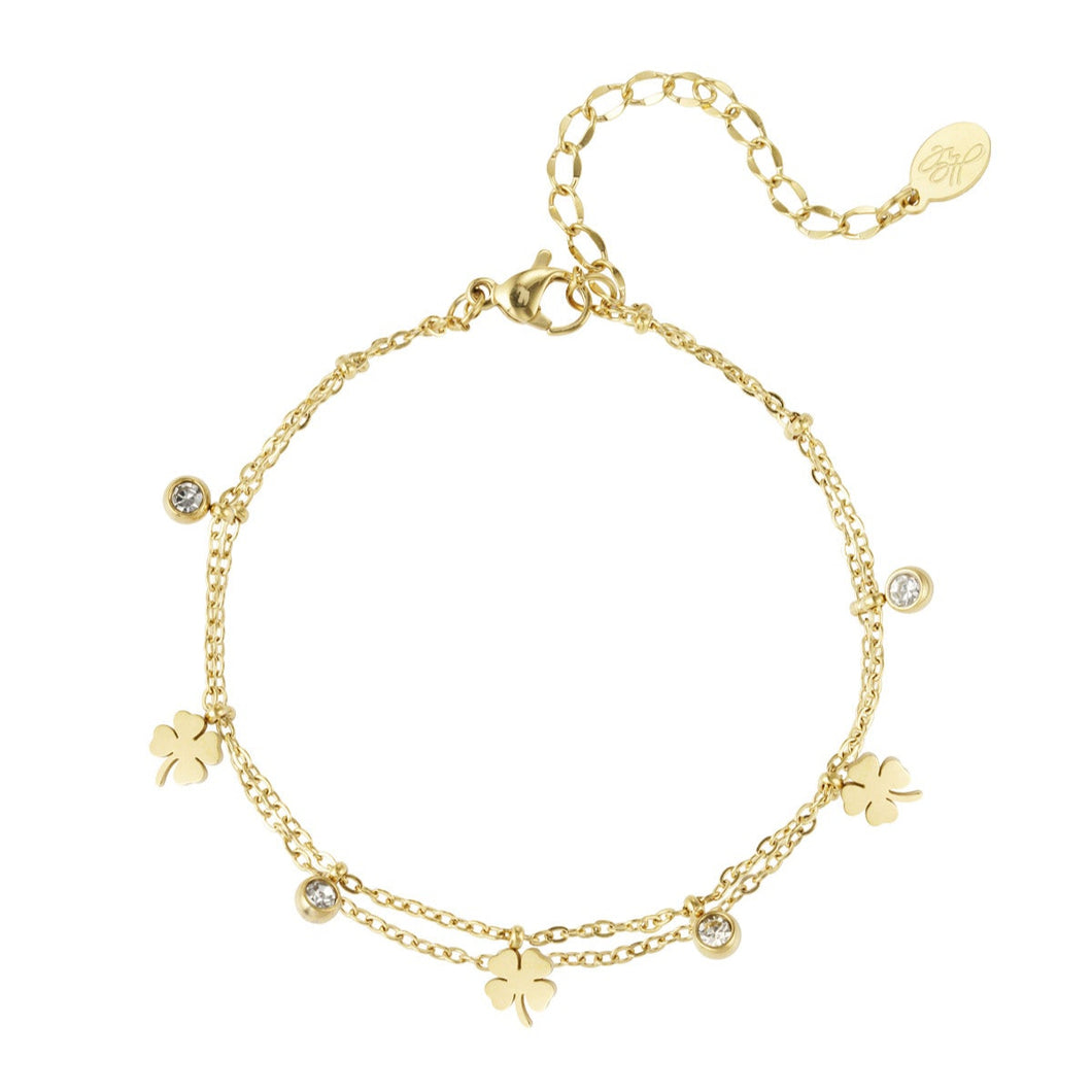 ARMBAND `Happy Charms´, gold