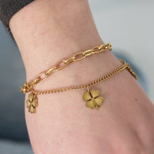 Lade das Bild in den Galerie-Viewer, ARMBAND `Big Happy Charms´, gold
