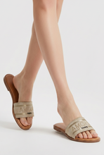 Lade das Bild in den Galerie-Viewer, PANTOLETTE `Amour Paris´, beige-gold
