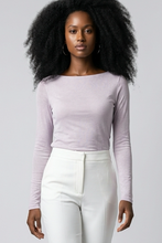 Lade das Bild in den Galerie-Viewer, TOP `Basic Piece´ (U/Cashmere), flieder
