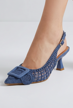 Lade das Bild in den Galerie-Viewer, SLINGBACKS `Elegant´, blueberry
