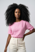 Lade das Bild in den Galerie-Viewer, TOP `Linen´, pink
