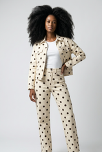 Lade das Bild in den Galerie-Viewer, HOSE Jeans ‚Polka Dots´, crème
