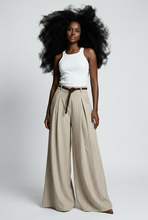 Lade das Bild in den Galerie-Viewer, HOSE `Fashionista Stripes´ (Wide Leg), beige
