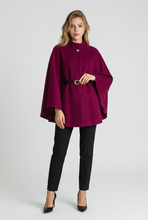 Lade das Bild in den Galerie-Viewer, PONCHO `Elegant´, burgundy
