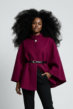 Lade das Bild in den Galerie-Viewer, PONCHO `Elegant´, burgundy
