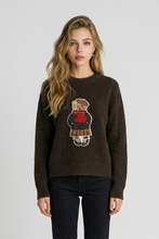 Lade das Bild in den Galerie-Viewer, PULLOVER `Teddy´, chocolate
