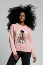 Lade das Bild in den Galerie-Viewer, PULLOVER `Teddybear´ (Premium Ligne), soft rose
