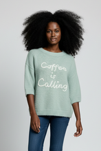 Lade das Bild in den Galerie-Viewer, PULLOVER `Coffee´, mint
