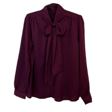 Lade das Bild in den Galerie-Viewer, BLUSE `Schluppe´ (PREMIUM), burgundy
