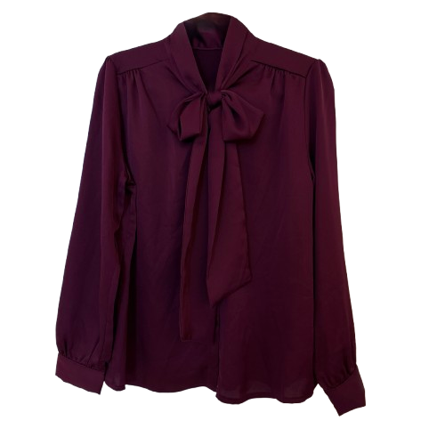 BLUSE `Schluppe´ (PREMIUM), burgundy