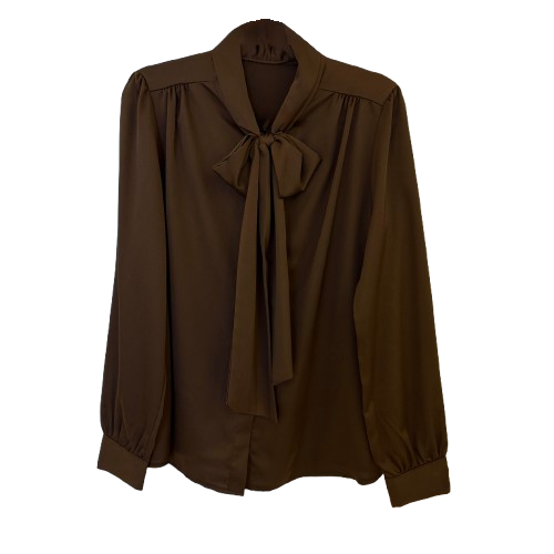 BLUSE `Schluppe´ (PREMIUM), chocolate
