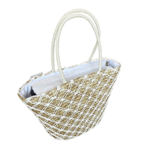 Lade das Bild in den Galerie-Viewer, TASCHE Shopper `Saint Tropez´, beige-weiß
