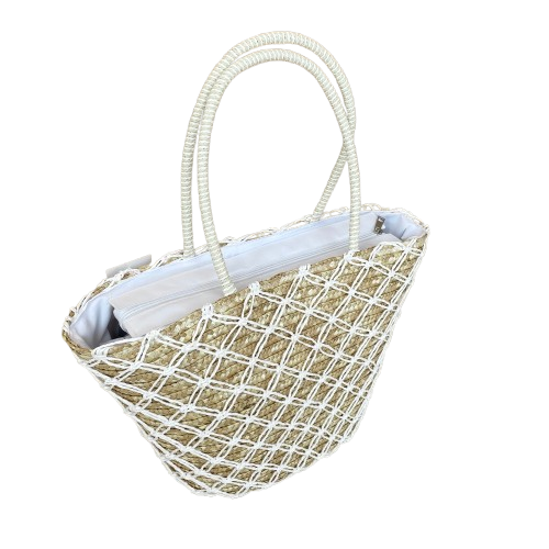 TASCHE Shopper `Saint Tropez´, beige-weiß
