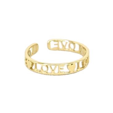 RING `Love´, gold
