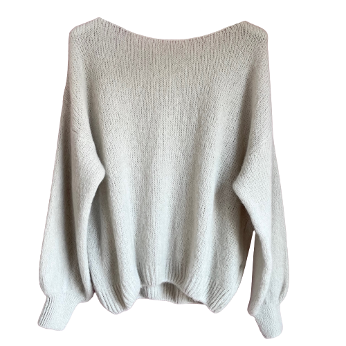PULLOVER Classic Strick, taupe