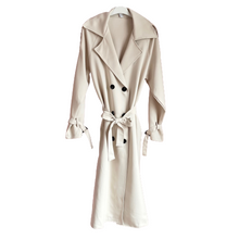 Lade das Bild in den Galerie-Viewer, TRENCHCOAT `Classy Basic´ (Maxi), beige
