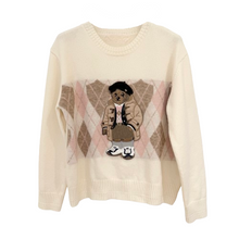 Lade das Bild in den Galerie-Viewer, PULLOVER `Teddybear´ (Premium Ligne), crème
