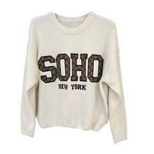Lade das Bild in den Galerie-Viewer, PULLOVER `SOHO´ (Pattern), beige
